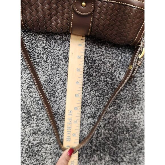 Ann Taylor Loft Basket weave brown handbag/Shoulderbag #A85 - Picture 11 of 11